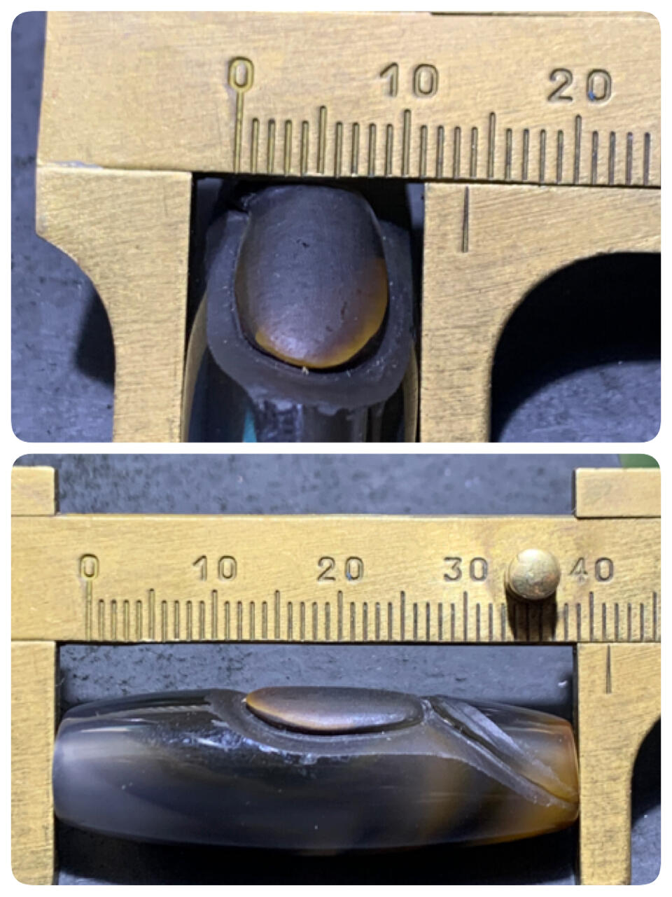 精美亚光高玉化冰飘巴西玛瑙手工俏色巧雕无相佛意境桶珠一个！
