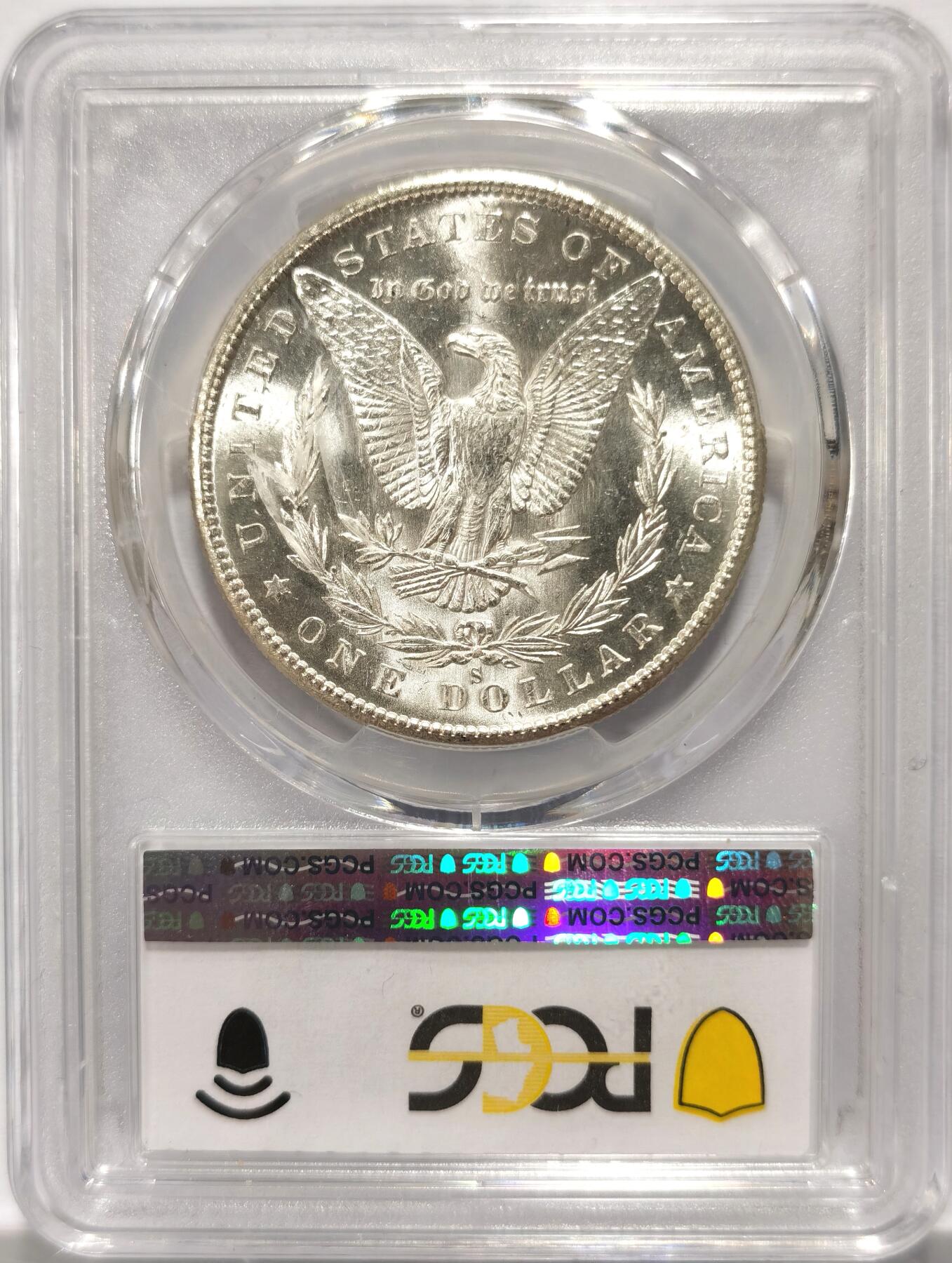 博洋堂世界钱币拍卖第098期（全场包邮） PCGS MS64 美国1880-S摩根大银币