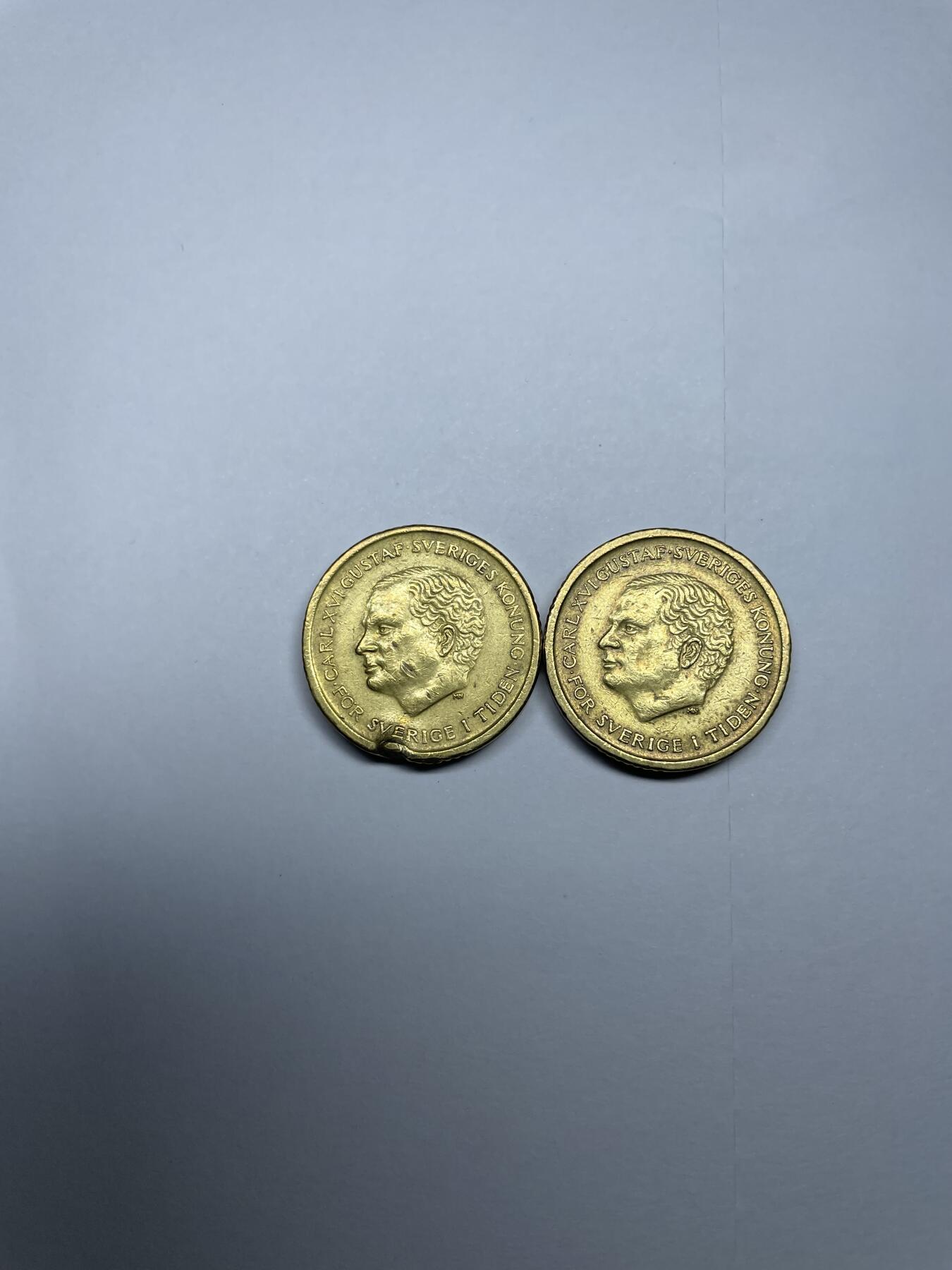 每日一拍，2024年集古藏今外币拍卖第十七期-第5场—（总第165拍），可以寄存60天，满160元包邮。 瑞典10克朗2枚