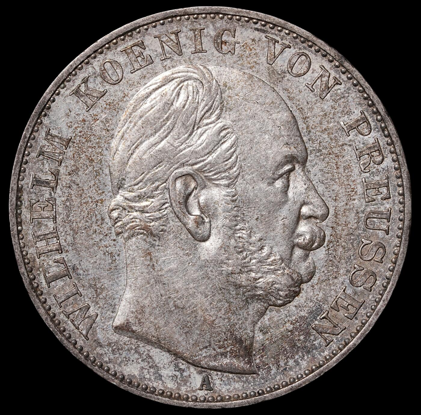 修遠堂世界钱币第四十六期 全场包邮 1871年普鲁士-普法战争胜利1泰勒银币