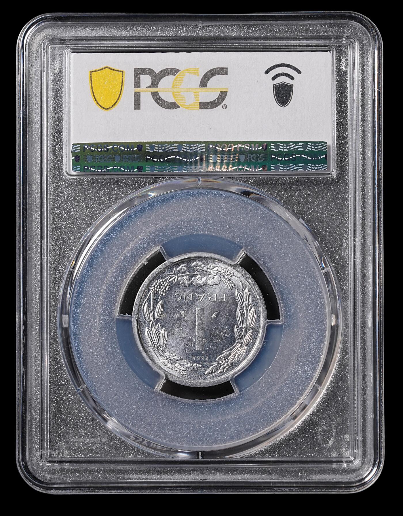 修遠堂世界钱币第四十六期 全场包邮 PCGS SP64 1974年赤道非洲1法郎样币 ESSAI