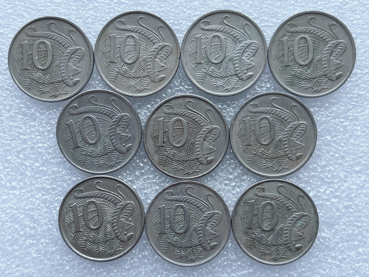 第一海外回流一元起拍收藏 散集专场 第135期 澳大利亚60年代10分硬币 10枚