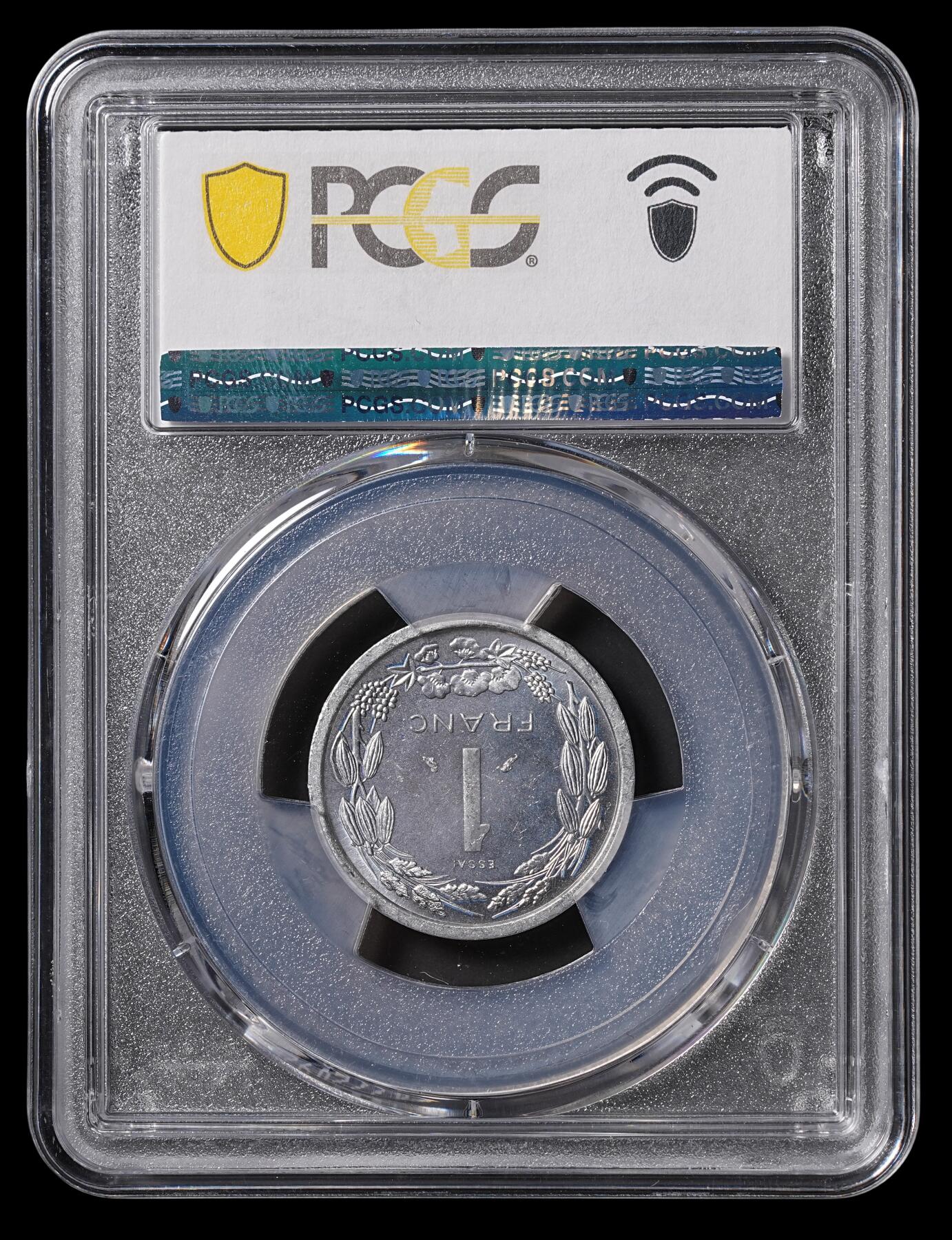 修遠堂世界钱币第四十六期 全场包邮 PCGS SP65 1969年赤道非洲1法郎样币 ESSAI