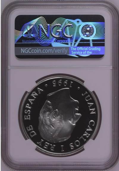 S&S Numismatic世界钱币-拍卖 第126期  西班牙1995年 联合国成立50周年 2000比塞塔精制纪念银币 27克925银  NGC PF69UC 冠军分