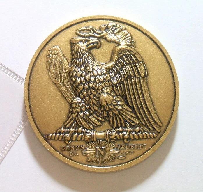 法国纪念1798年拿破仑远征埃及 高浮雕精制大铜章 40MM