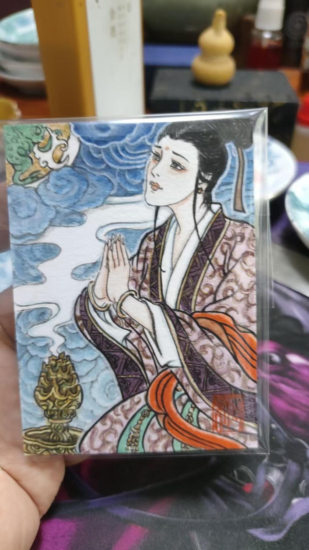 秋风气爽，寒冬来临，卡圈做伴！ 卢艺丰老师四大美女之貂蝉拜月