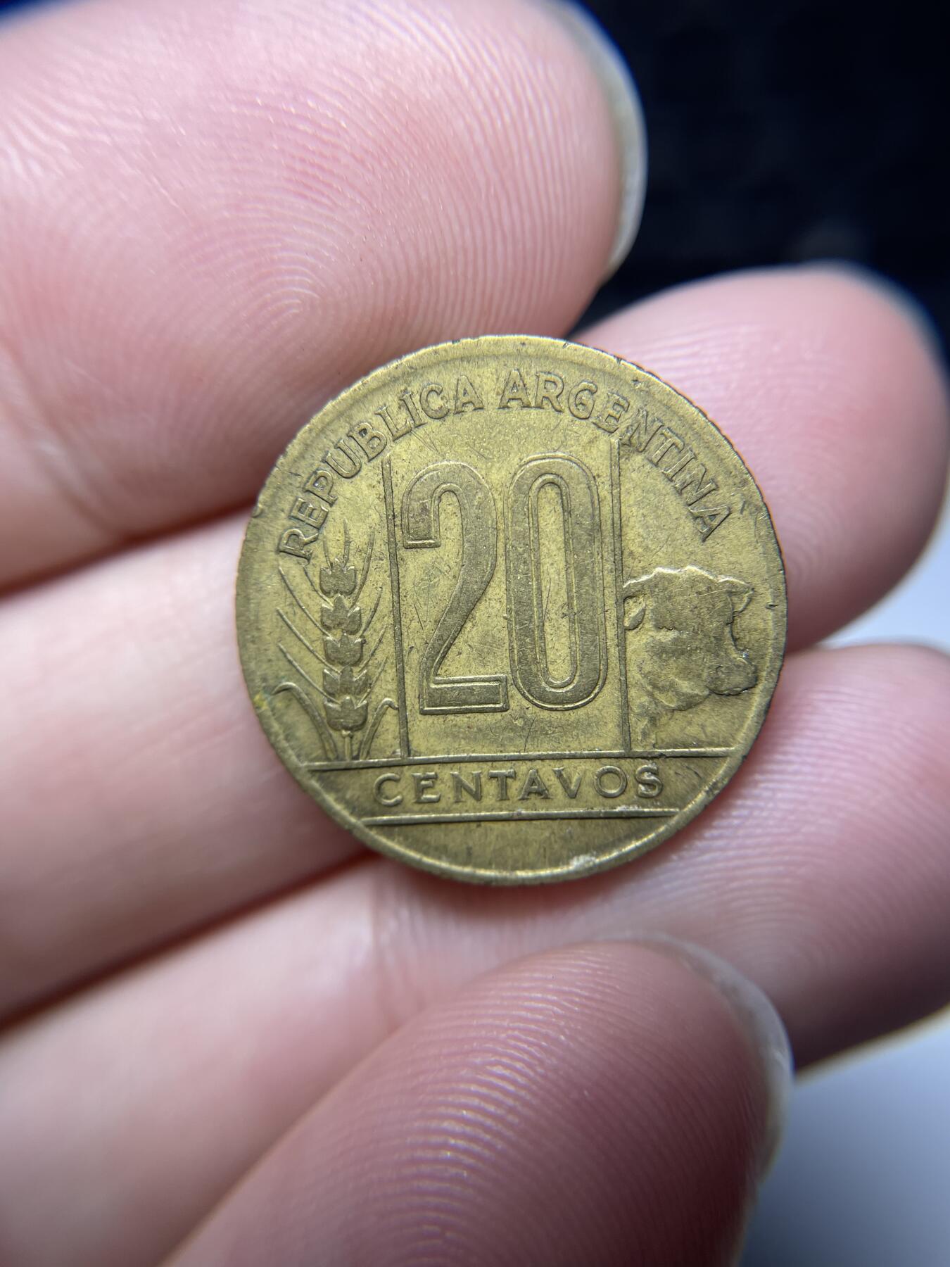 每日一拍，2024年集古藏今外币拍卖第十七期-第6场—（总第166拍），可以寄存60天，满160元包邮。 1943年阿根廷20分