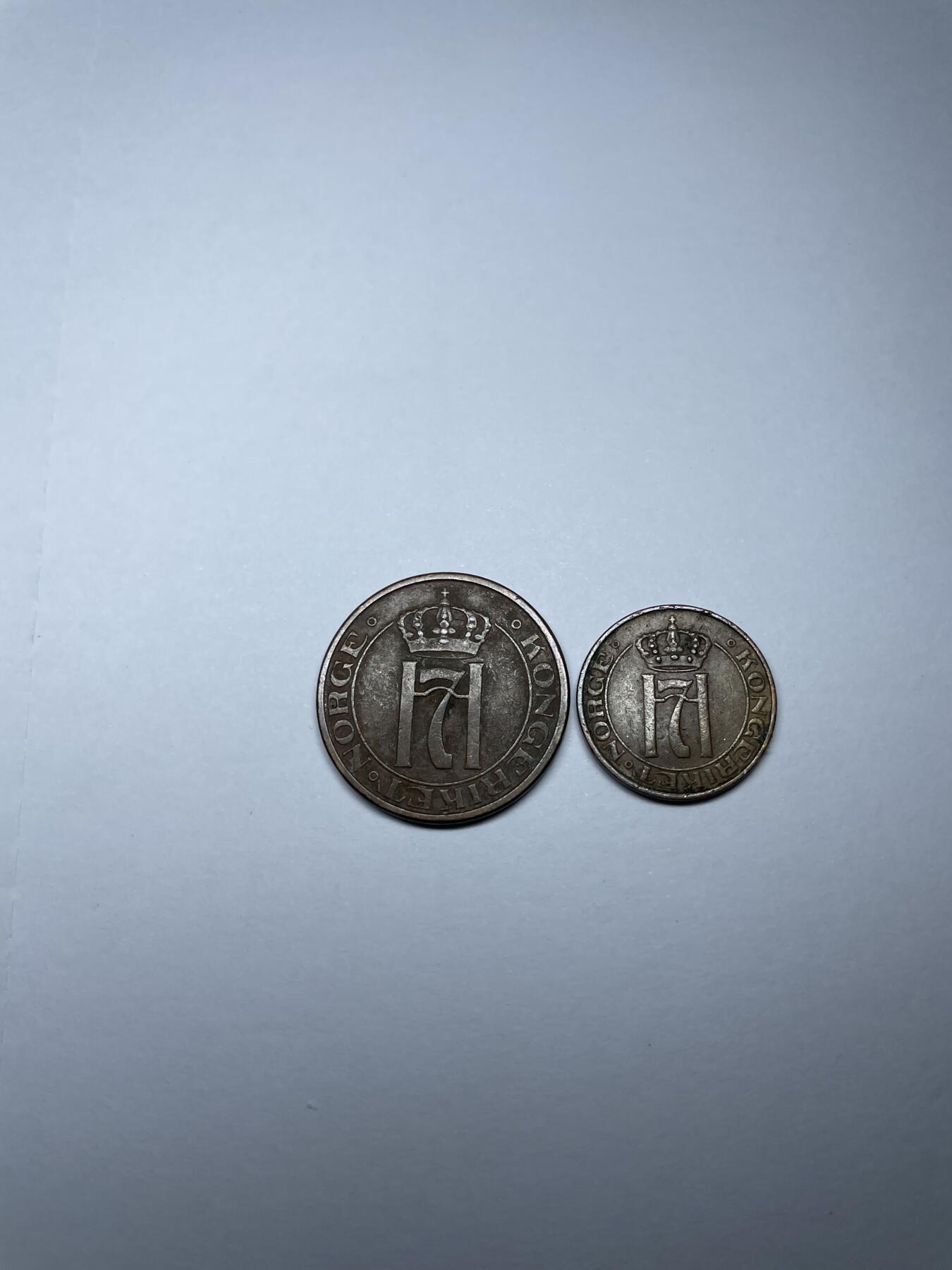 每日一拍，2024年集古藏今外币拍卖第十七期-第6场—（总第166拍），可以寄存60天，满160元包邮。 挪威2枚