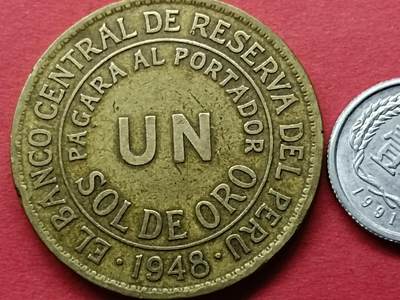 外国硬币套币散币 秘鲁硬币1948