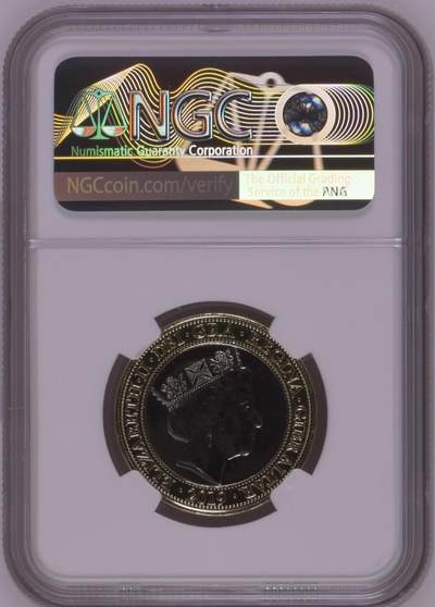 S&S Numismatic世界钱币-拍卖 第126期  直布罗陀2019年 乳腺癌预防 2英镑双色纪念币 NGC MS66DPL