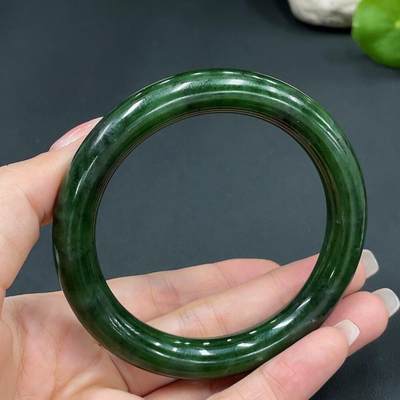 颜紫熹品牌和田玉福利专场第1期 - 新疆和田玉碧玉手镯