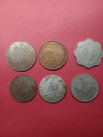 外国硬币套币散币 越南硬币一组6枚