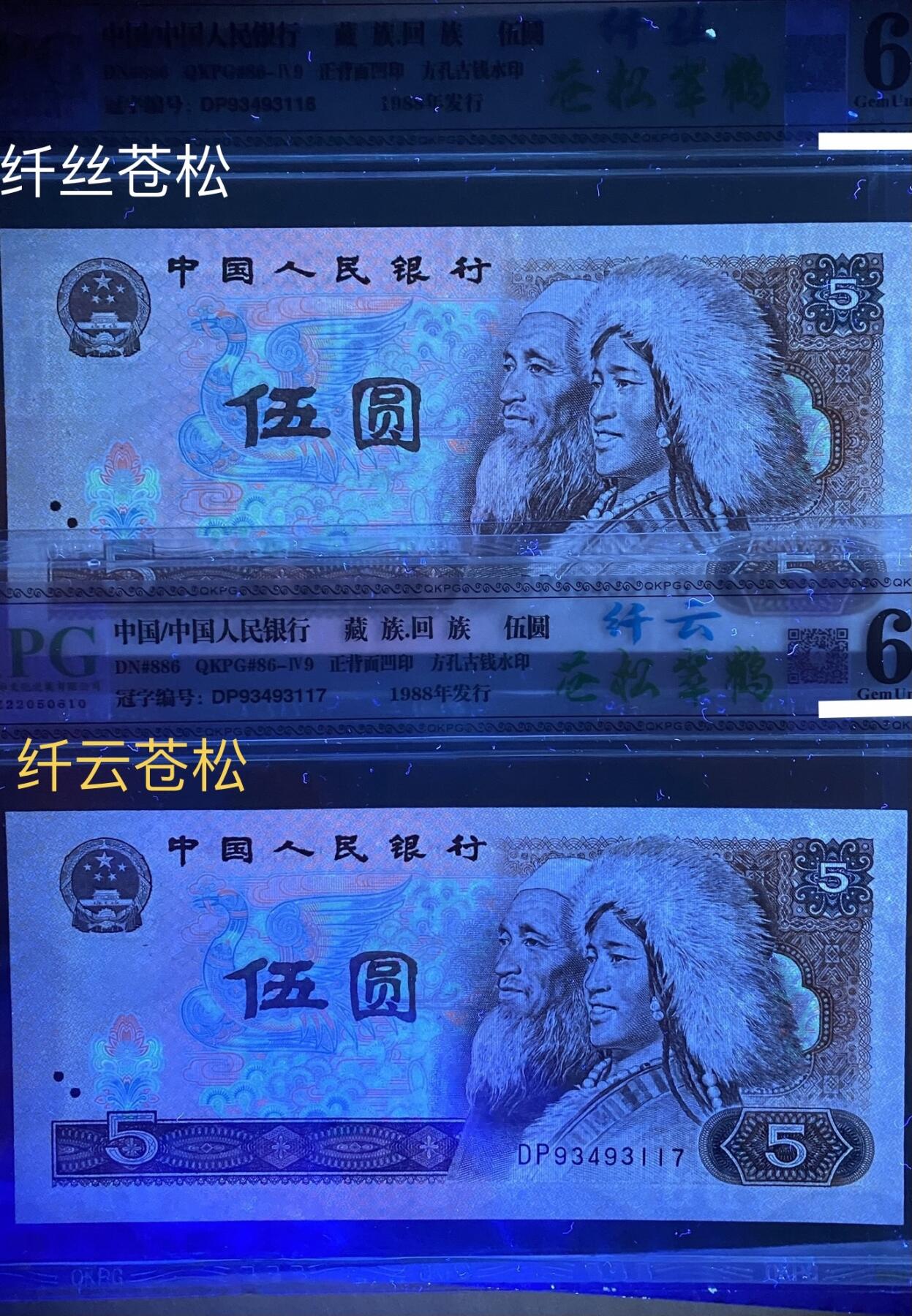 🔥🔥四版805/8010荧光及补号 钱坤KPG67分苍松纤丝单张