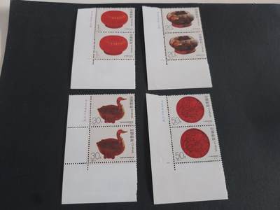 理想集藏/博彦收藏 10月27日 8点邮票专场 - 1993-14双联带铭 票全品 纸边有轻微软折