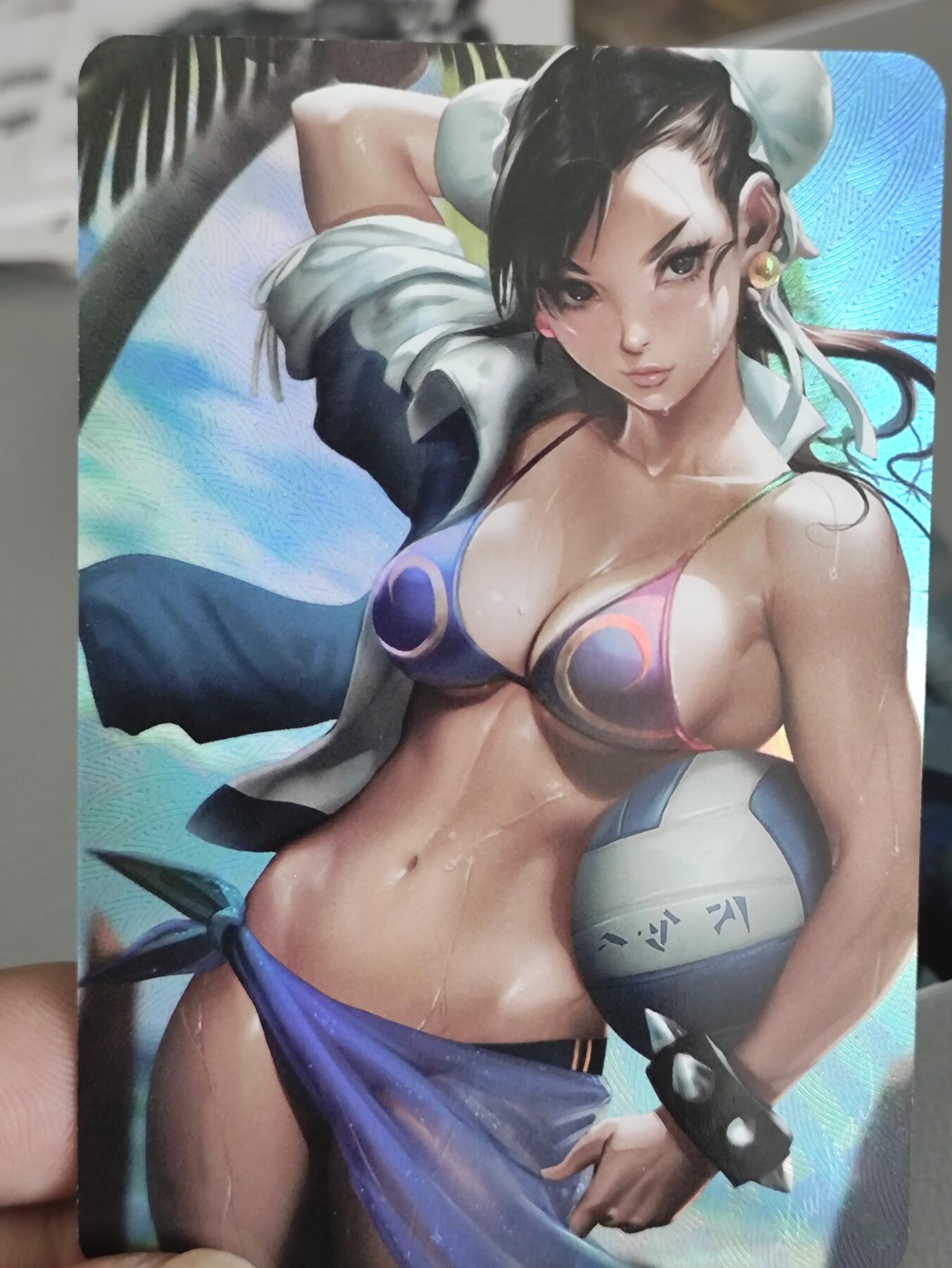 【黑马拍卖】第四期 大部分是美女卡和单卡 【好好先生出品精扣折光彩闪2张】18号和春丽