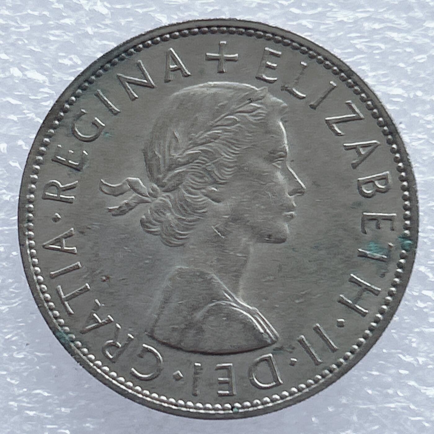 海外回流1元起拍小铺 各国钱币散币场 第18期 英国1966年半克朗 伊丽莎白二世 好品