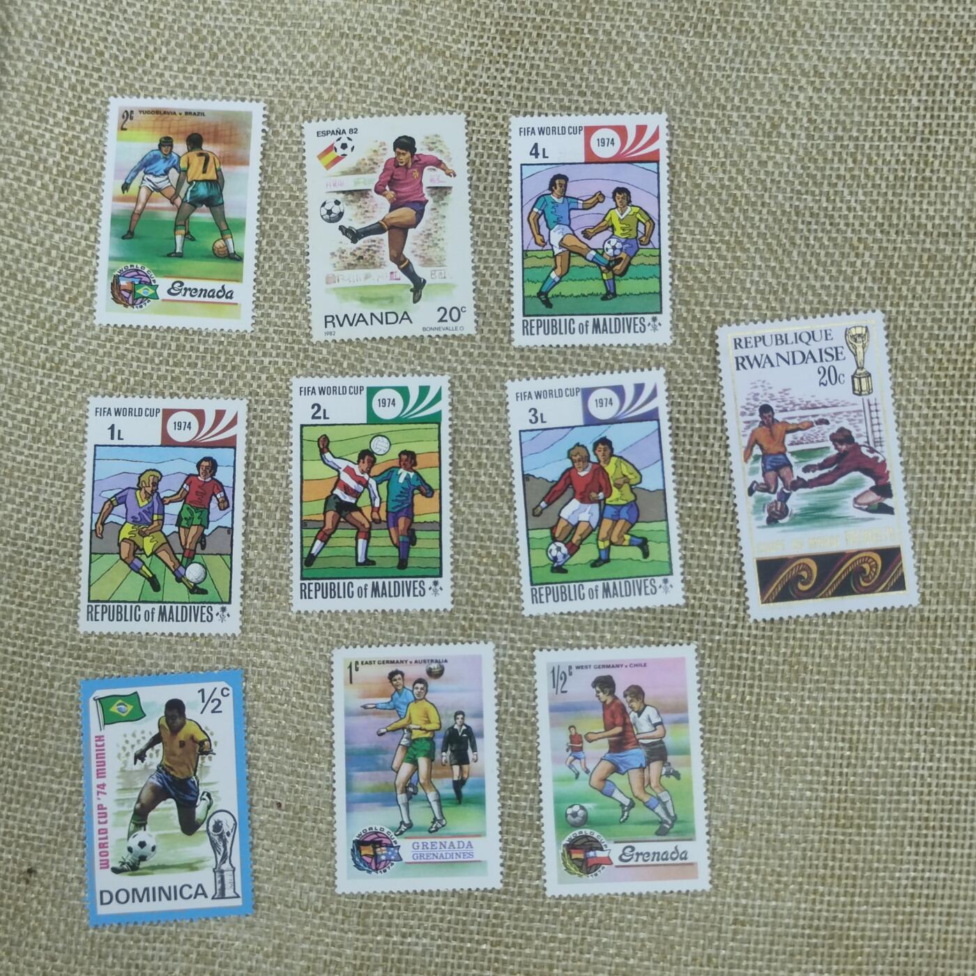 PCAI钱币4-44钱币杂项小专场 各国足球邮票