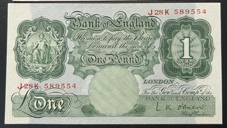 【炜奕收藏】，第十八期 英国A序列1磅，流通好品