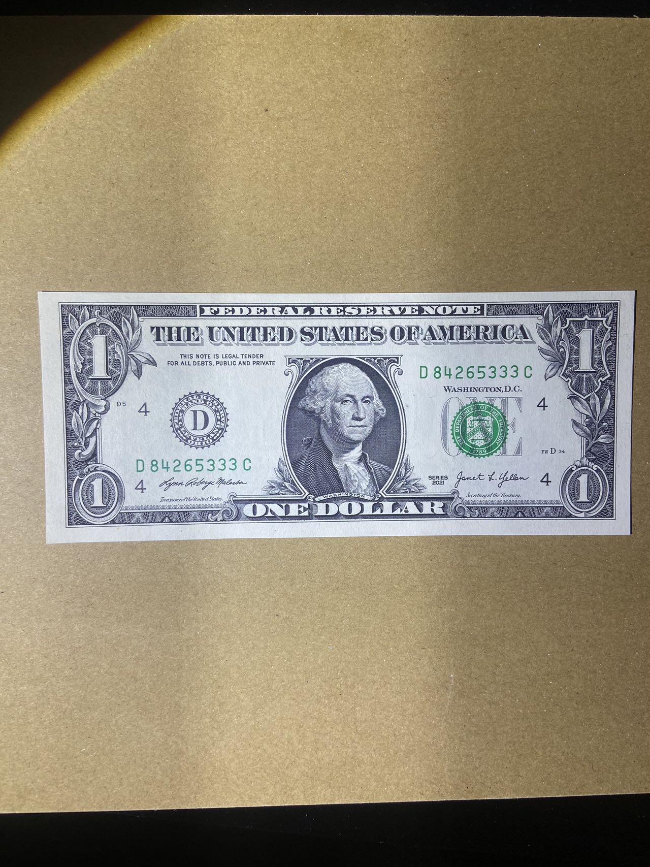 【炜奕收藏】，第十八期 1美元豹子号，UNC品相