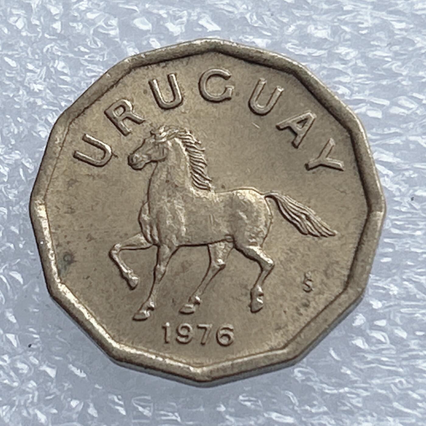 海外回流1元起拍小铺 各国钱币散币场 第18期 乌拉圭1976年10分 好品