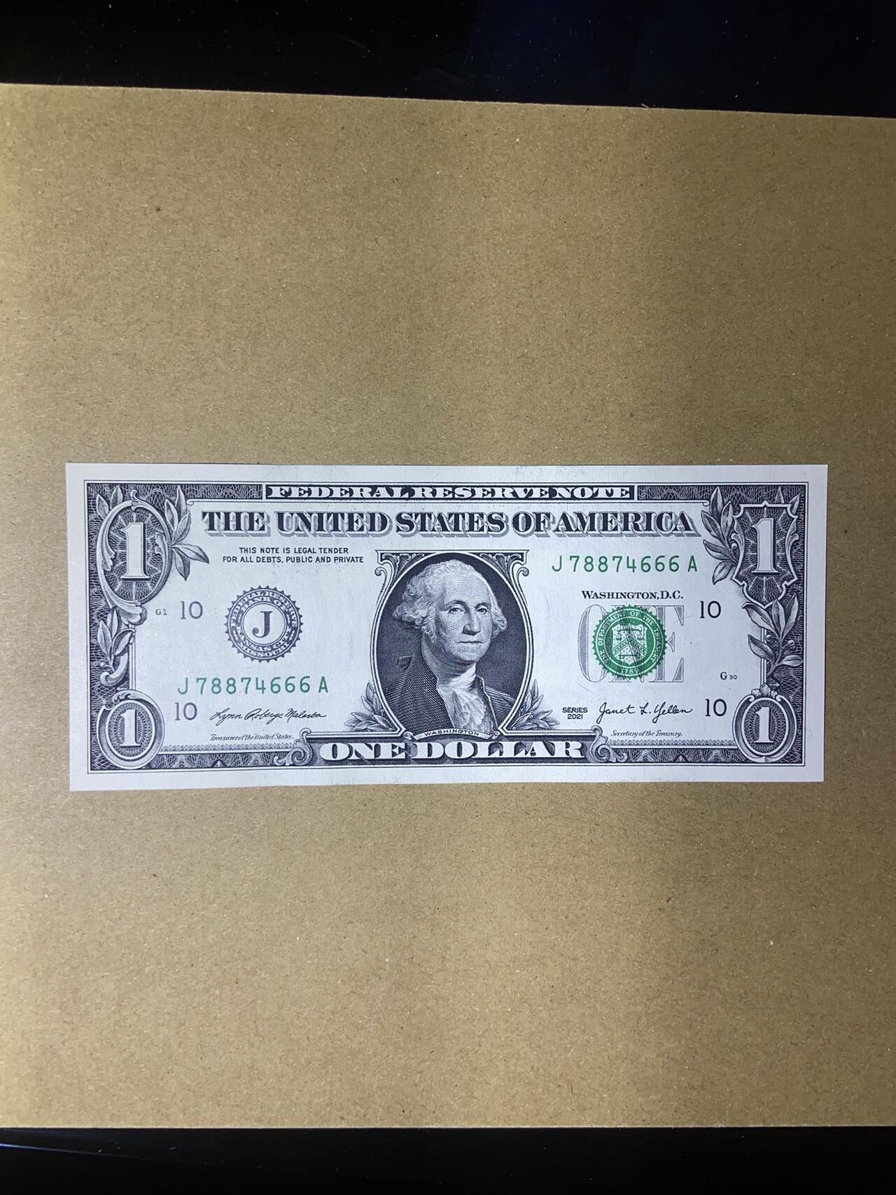 【炜奕收藏】，第十八期 1美元豹子号，UNC品相