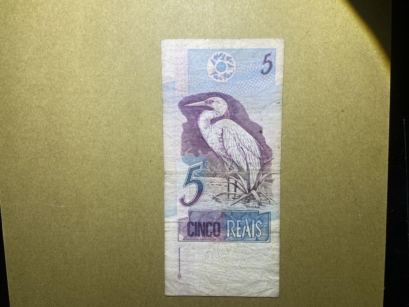 【炜奕收藏】，第十八期 巴西5雷亚尔，流通品相