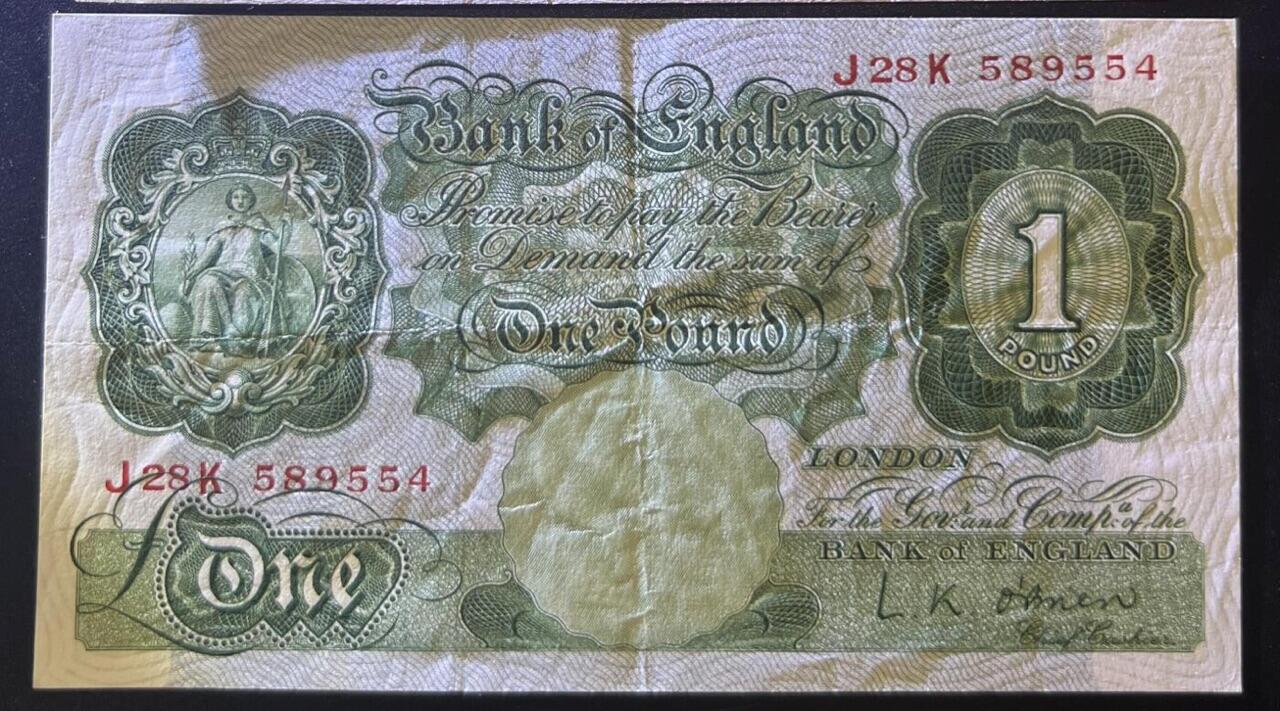 【炜奕收藏】，第十八期 英国A序列1磅，流通好品