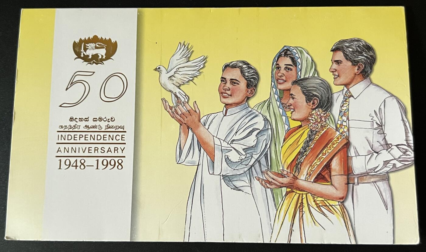 珑诚汇·乐淘淘 世界纸币拍卖 第32期 低佣场 『N/1112302』斯里兰卡1998年塑料钞 200卢比 独立50周年纪念钞 首发红色A版 无四七 原装册 全新UNC