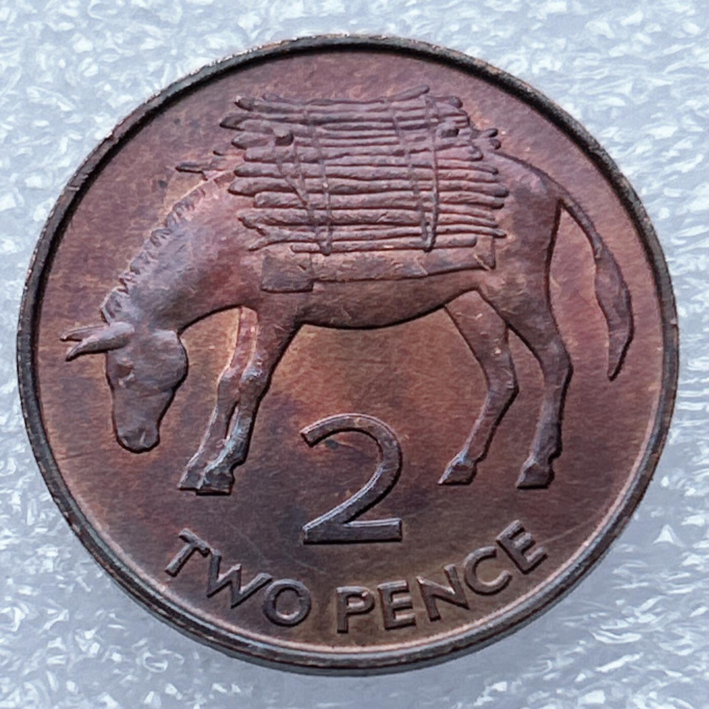 海外回流1元起拍小铺 各国钱币散币场 第18期 圣赫勒拿和阿森松1984年2便士 带光美品