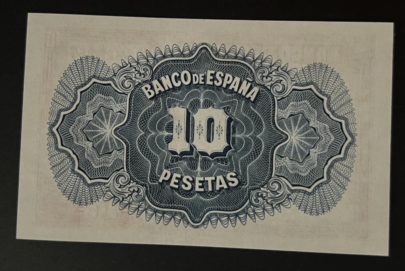 珑诚汇·乐淘淘 世界纸币拍卖 第32期 低佣场 『C3 828 287』西班牙1935年纸币 10比塞塔 全新UNC