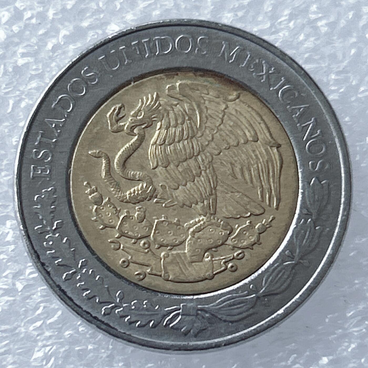 海外回流1元起拍小铺 各国钱币散币场 第18期 墨西哥2010年5比索独立200周年纪念币