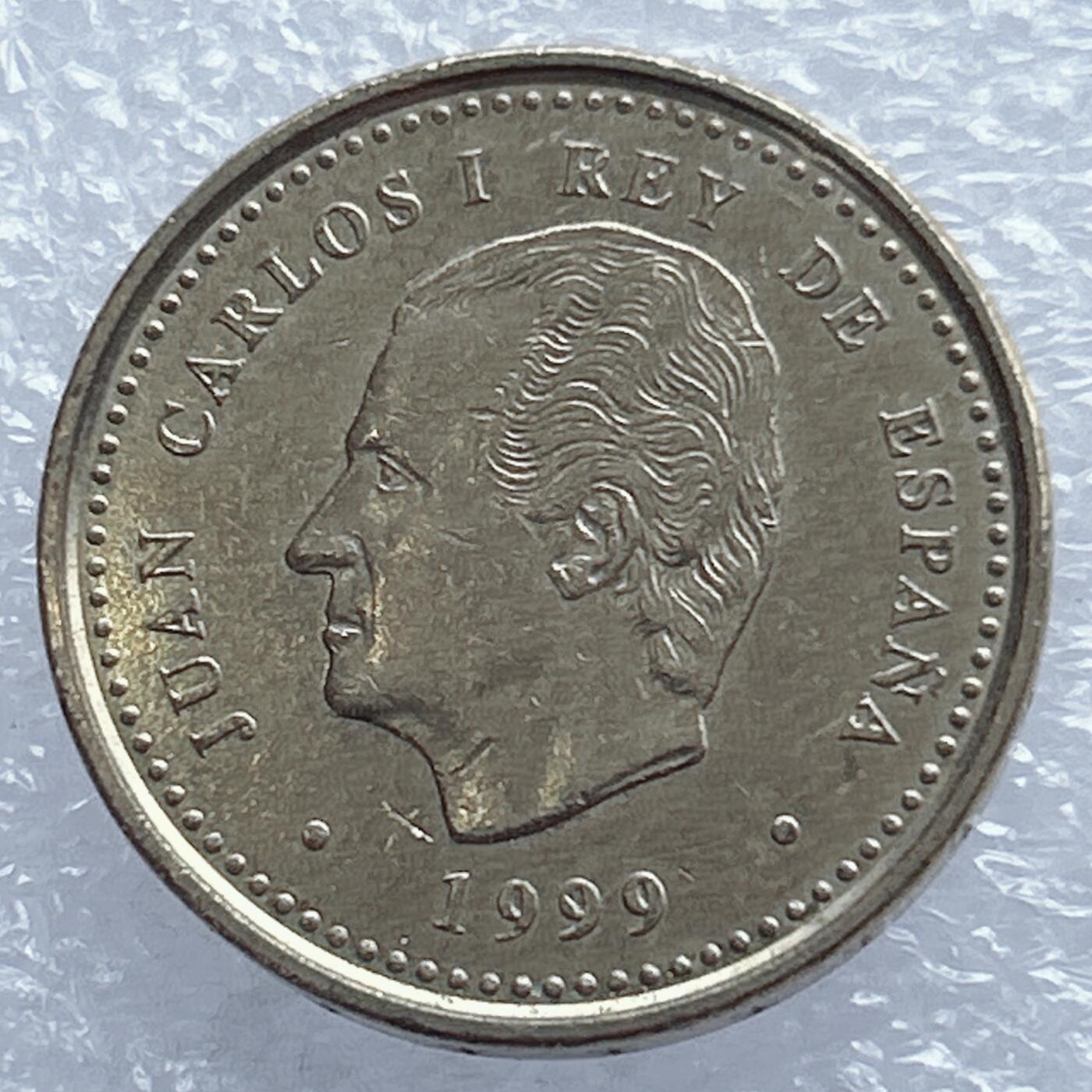 海外回流1元起拍小铺 各国钱币散币场 第18期 西班牙1999年国际老人年100比塞塔纪念币