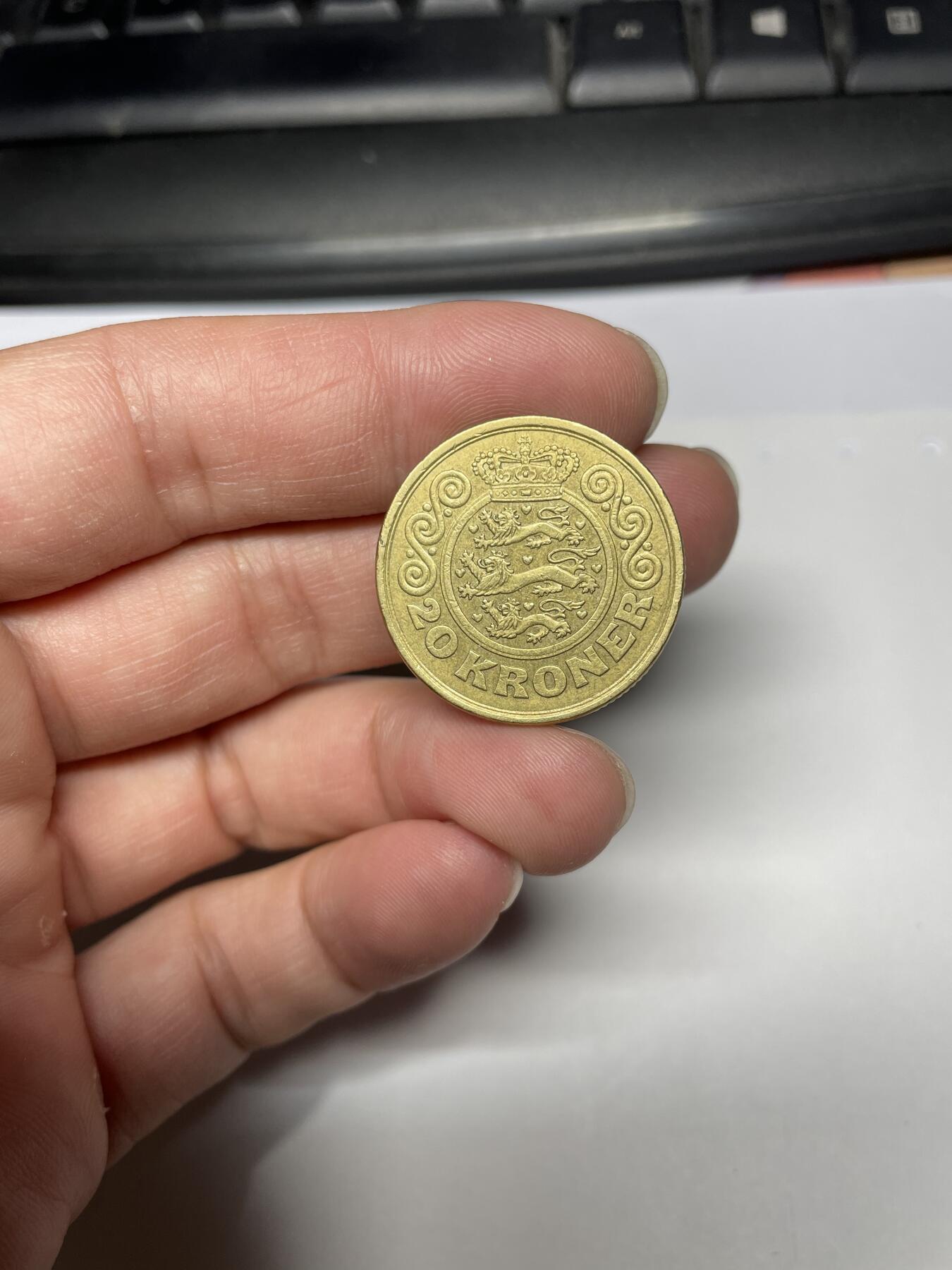 每日一拍，2024年集古藏今外币拍卖第十七期-第8场—（总第168拍），可以寄存60天，满160元包邮。 1990年丹麦20克朗