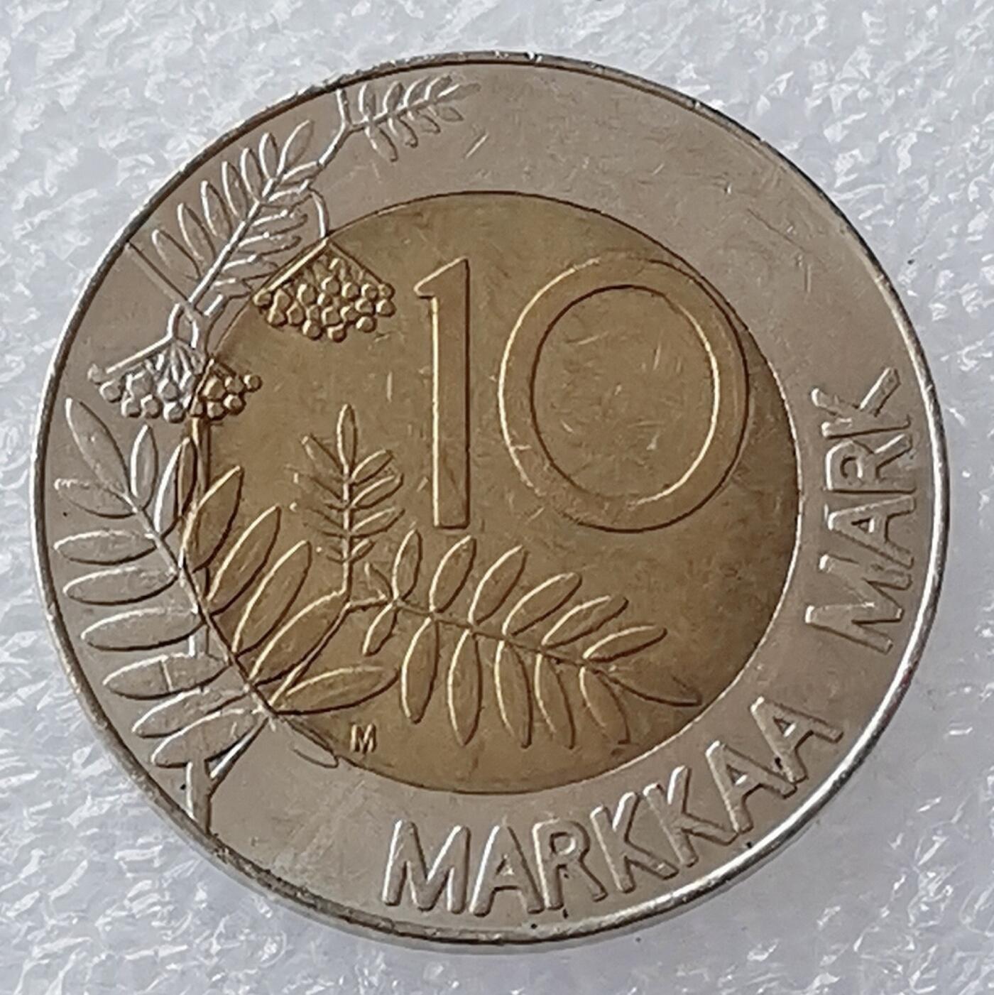 海外回流1元起拍小铺 各国钱币散币场 第18期 芬兰1993年10马克双色币