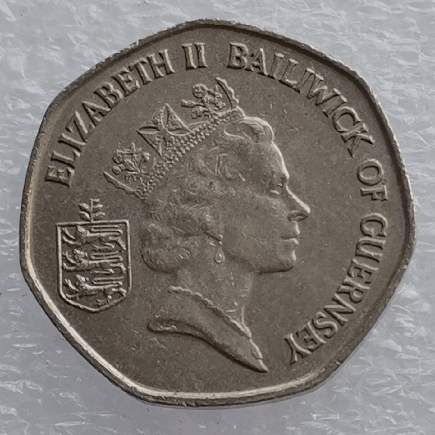 海外回流1元起拍小铺 各国钱币散币场 第18期 英属根西岛1992年20便士