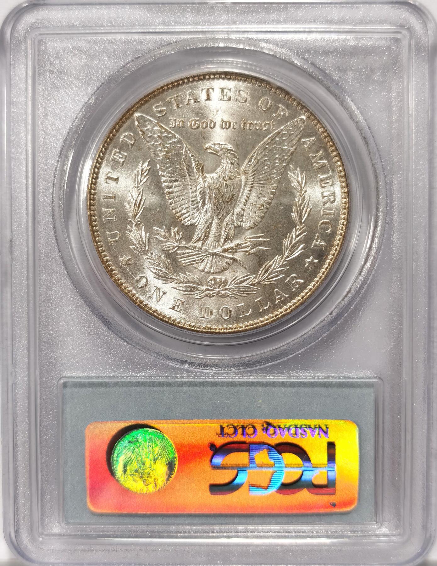 博洋堂世界钱币拍卖第099期（全场包邮） PCGS MS64 美国1887年摩根大银币，正面卷首包浆