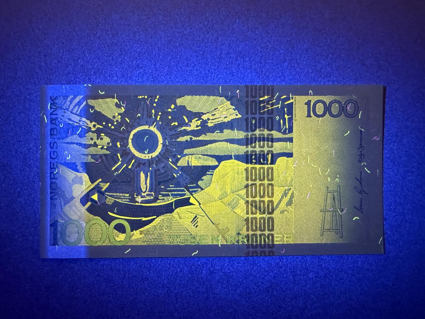 《张总收藏》174期-周日外币荟萃 挪威1000克朗 UNC 2001年首发年 画家蒙克 无4