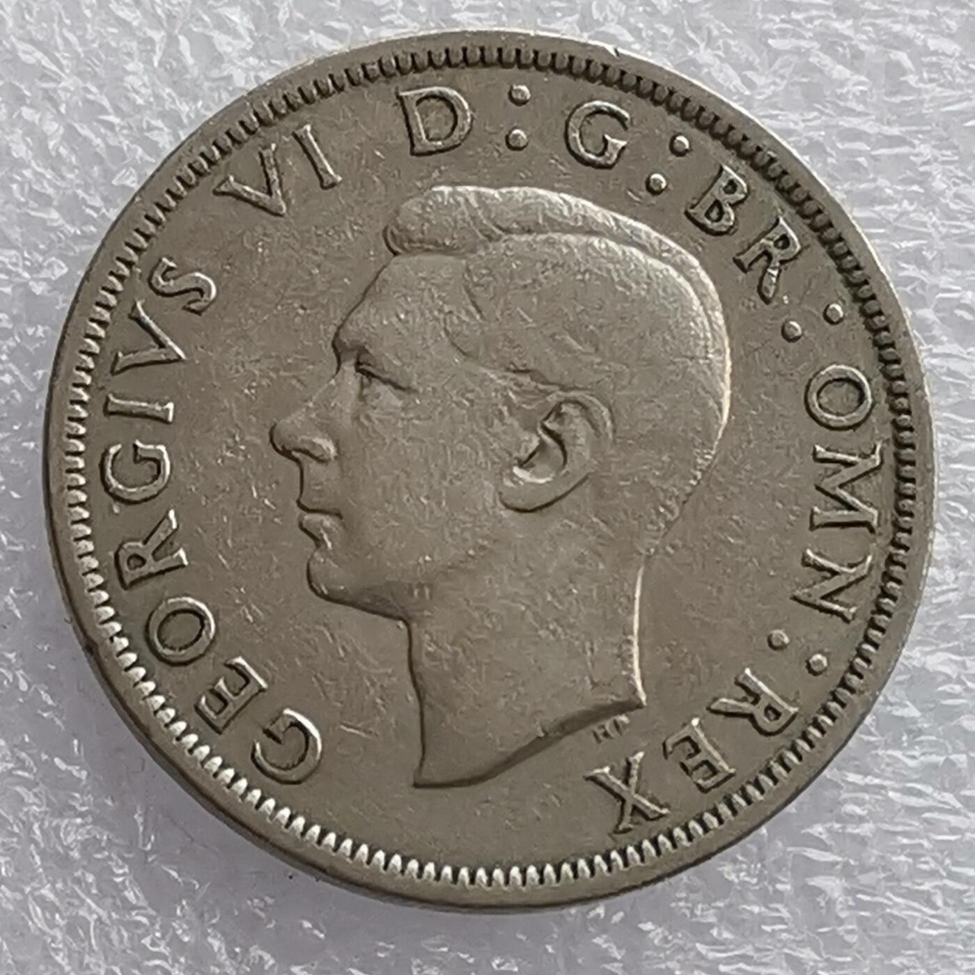 海外回流1元起拍小铺 各国钱币散币场 第18期 英国1950年半克朗 乔治六世 好品