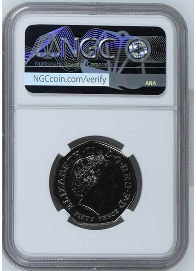 S&S Numismatic世界钱币-拍卖 第126期  英国流通纪念币之王-双色花园-英国2009年 皇家植物园-邱园 50便士纪念币NGC MS69