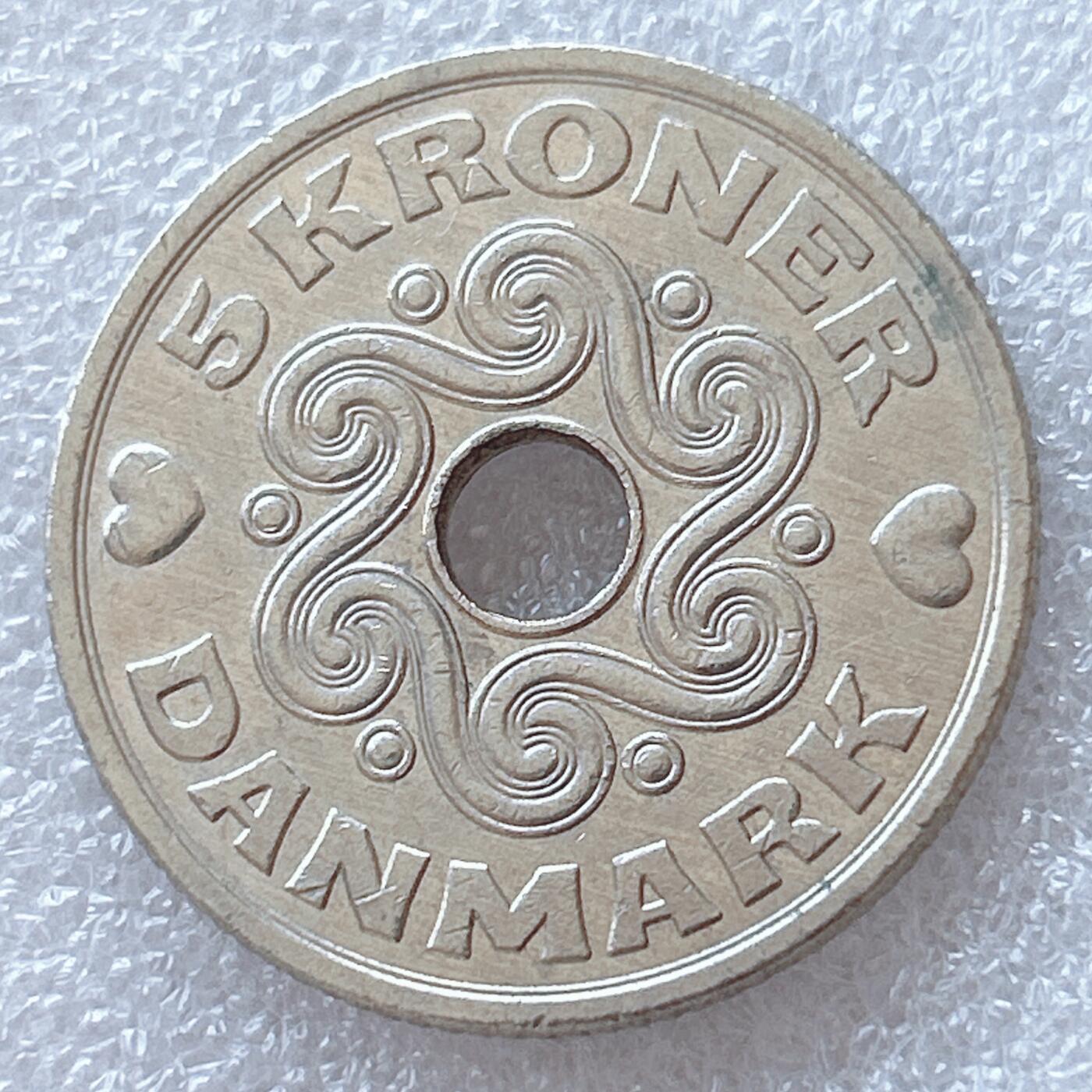 海外回流1元起拍小铺 各国钱币散币场 第18期 丹麦1994年5克朗 好品