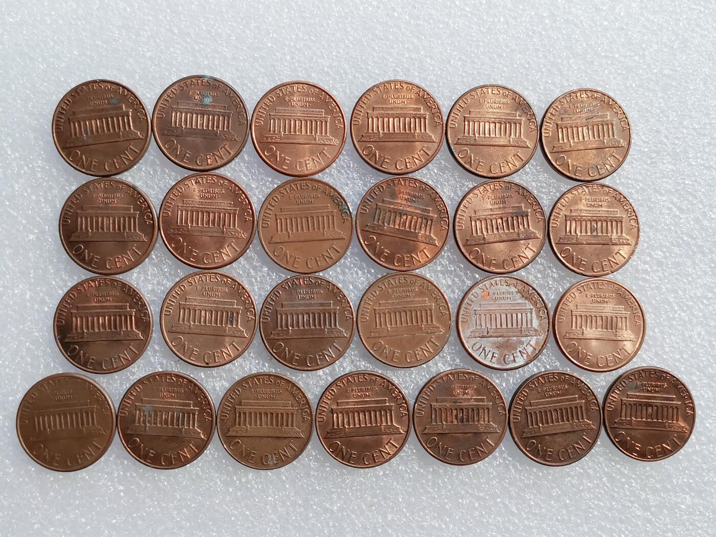 第一海外回流一元起拍收藏 散集专场 第136期. 美国林肯堂1美分 25枚