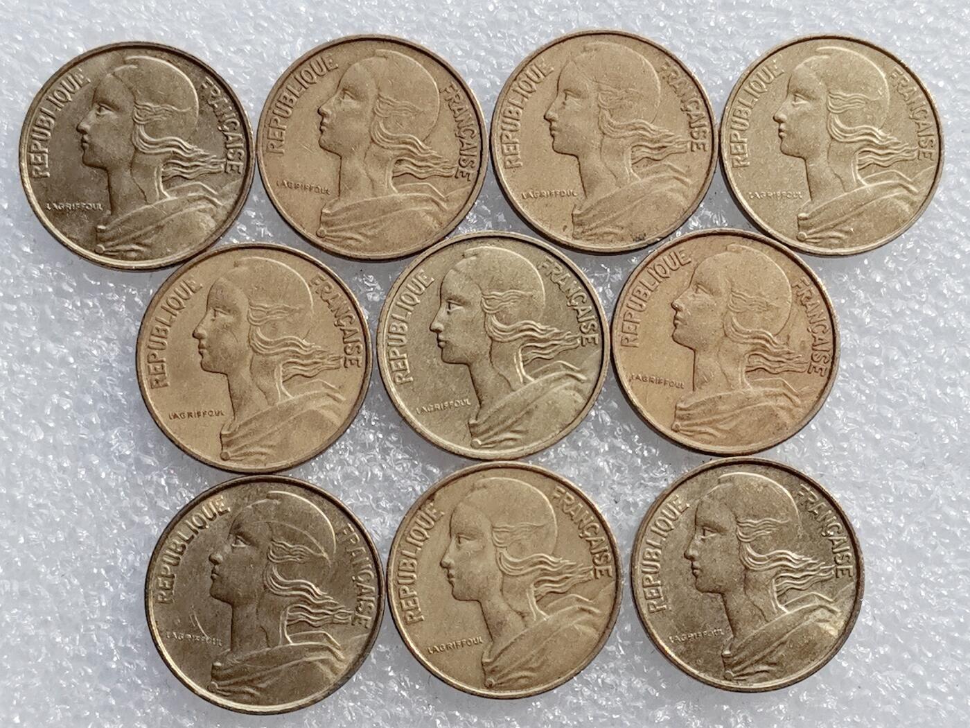 第一海外回流一元起拍收藏 散集专场 第136期. 法国10分 10枚