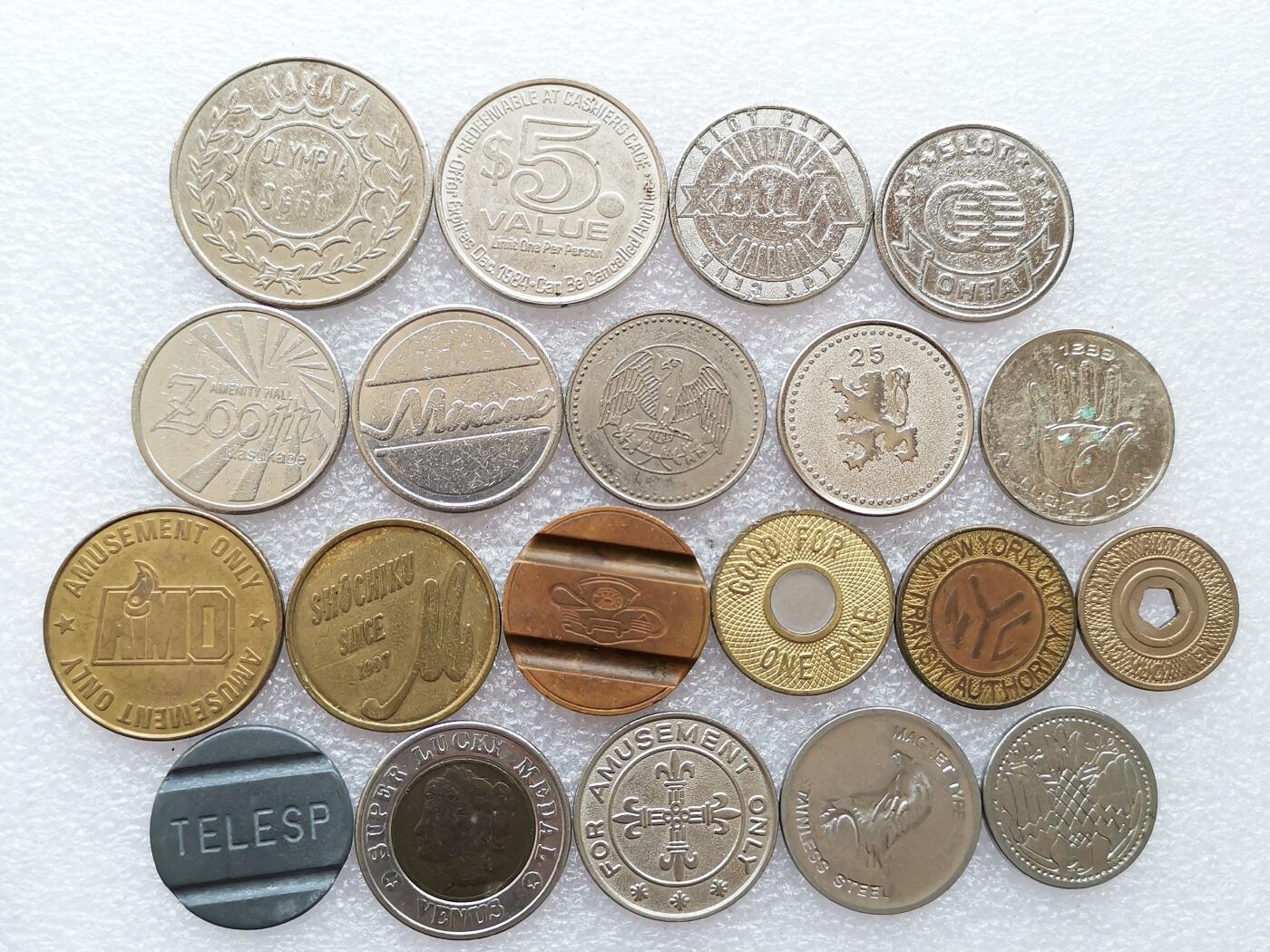 第一海外回流一元起拍收藏 散集专场 第136期. 代币，章 20枚