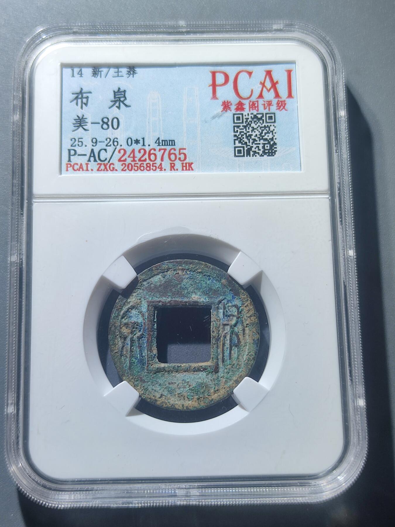PCAI钱币8-52铜元古泉小专场 王莽  布泉