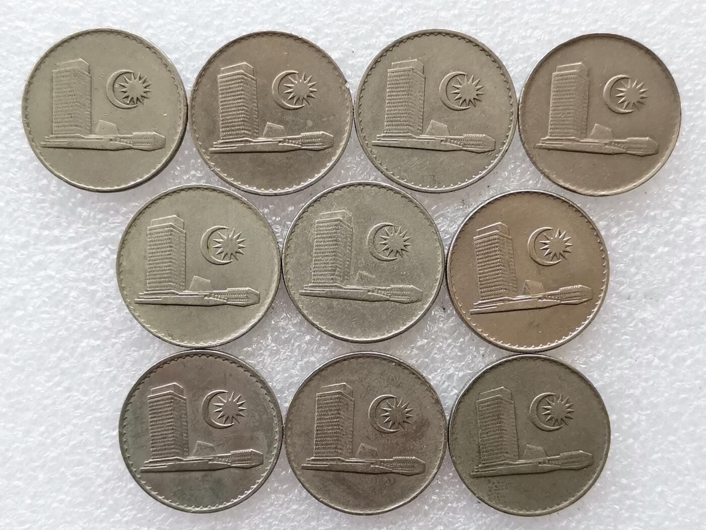 第一海外回流一元起拍收藏 散集专场 第136期. 马来西亚大厦版20分 10枚