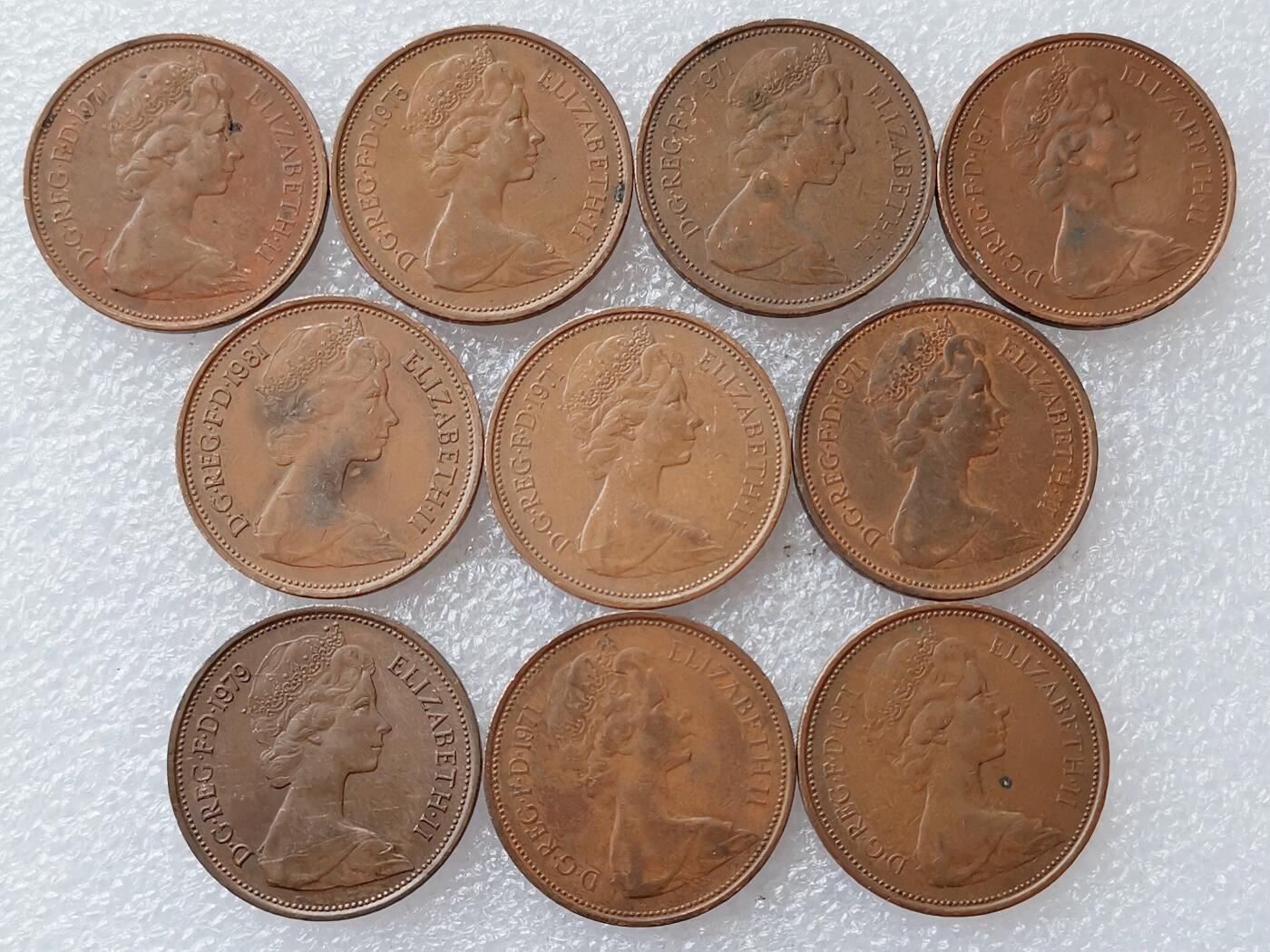 第一海外回流一元起拍收藏 散集专场 第136期. 英国2先令 青年女王版 10枚