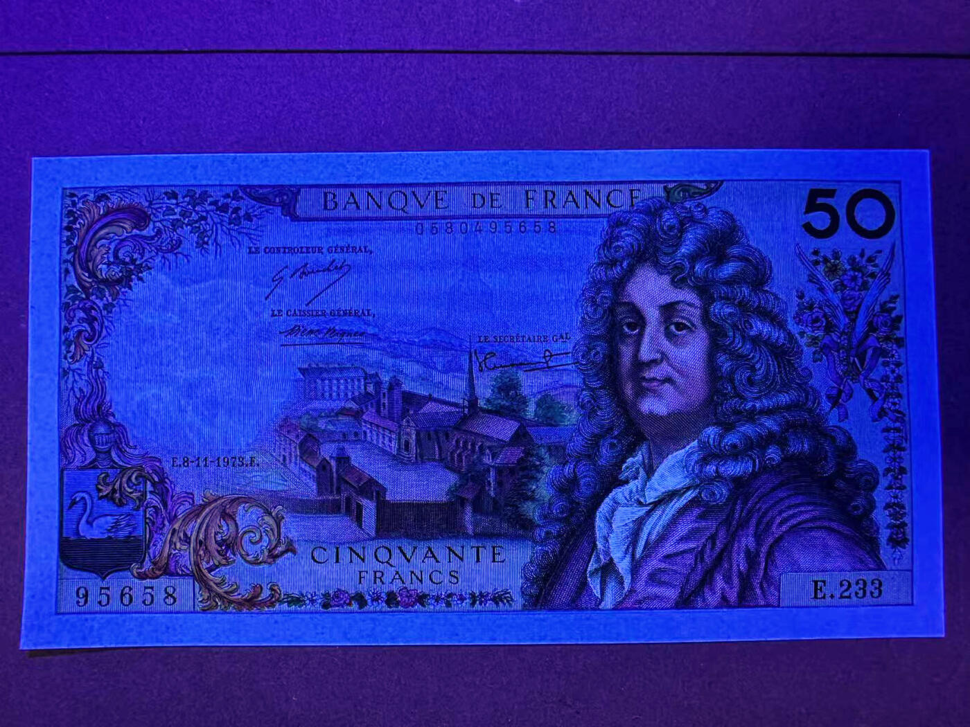 【Blue Auction】✨世界纸币精拍第575期【精】 【无47】法国 1973年50法郎 拉辛 UNC