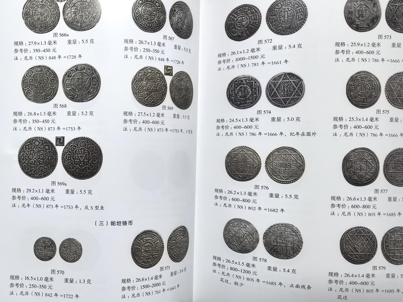 凡希社世界钱币微拍第二百八十九期 1641尼泊尔帕坦莫哈银币NGC-AUD，稀有品种，第一种谷地自铸银币，尹谱571，目录定价可做比较。