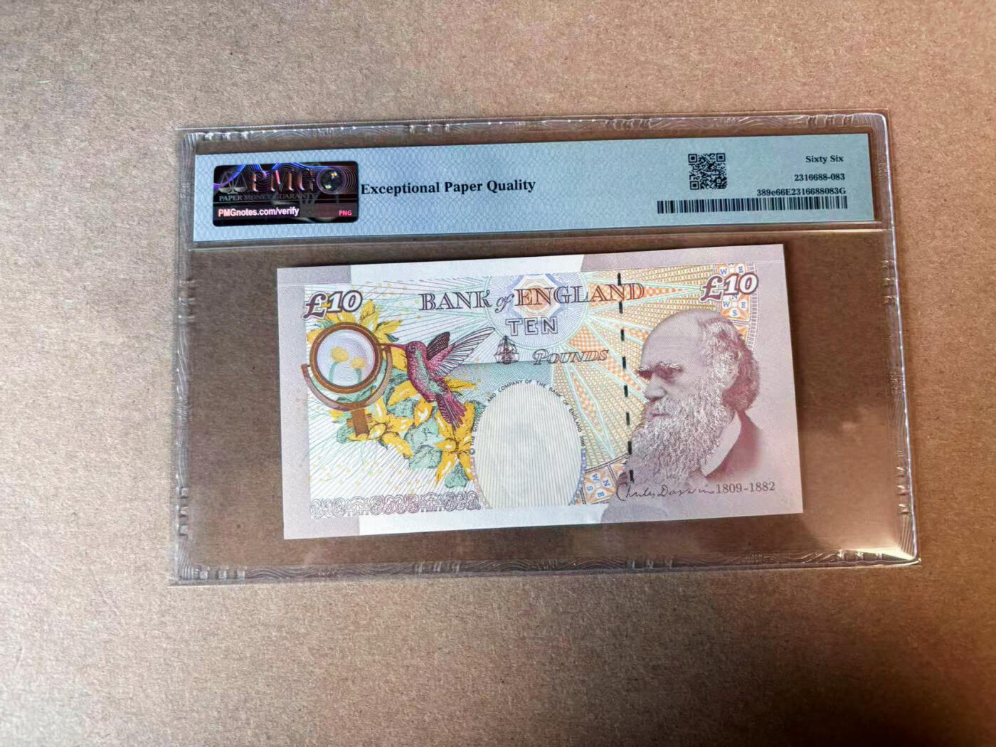 【Blue Auction】✨世界纸币精拍第576期【精】 英国 2015年10镑 PMG66EPQ 