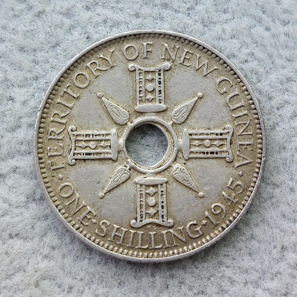 新几内亚1945年乔治六世1先令银币